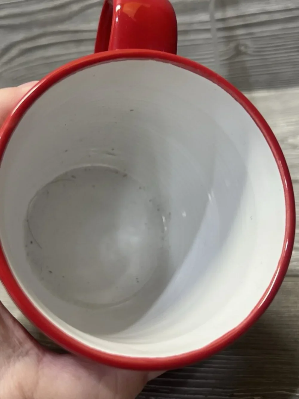 Christmas Coffee Mug Tea Cup Making Spirits Bright Red White Holiday 4”